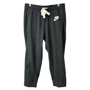 Nike Grey Cropped Joggers Size Small